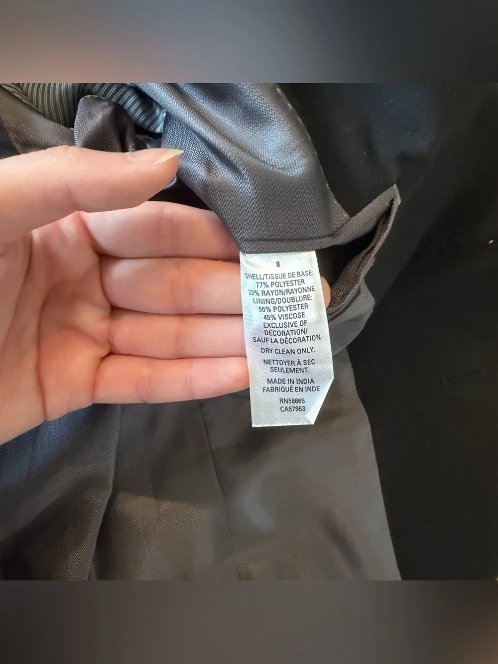 Nordstrom Kids Lined Black Blazer